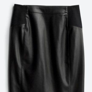 Faux Leather Pencil Skirt
